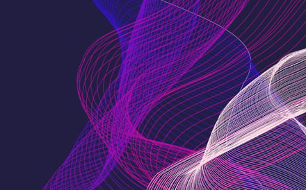 Purple graphic lines