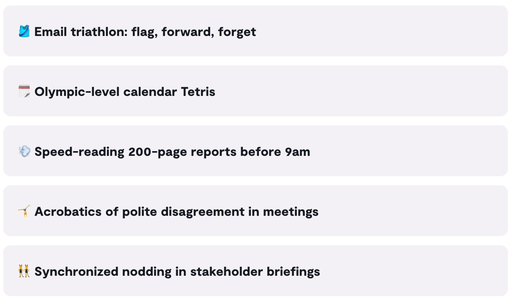 What’s the unofficial sport of working in the public service?
