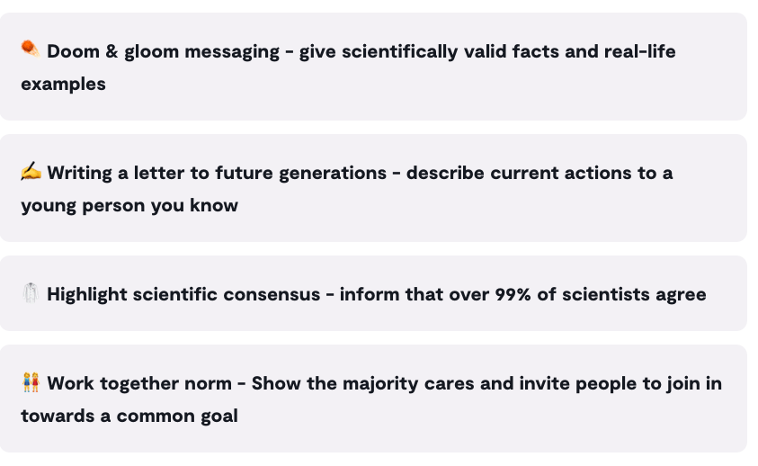 Poll: Which type of intervention improves climate policy support the most?