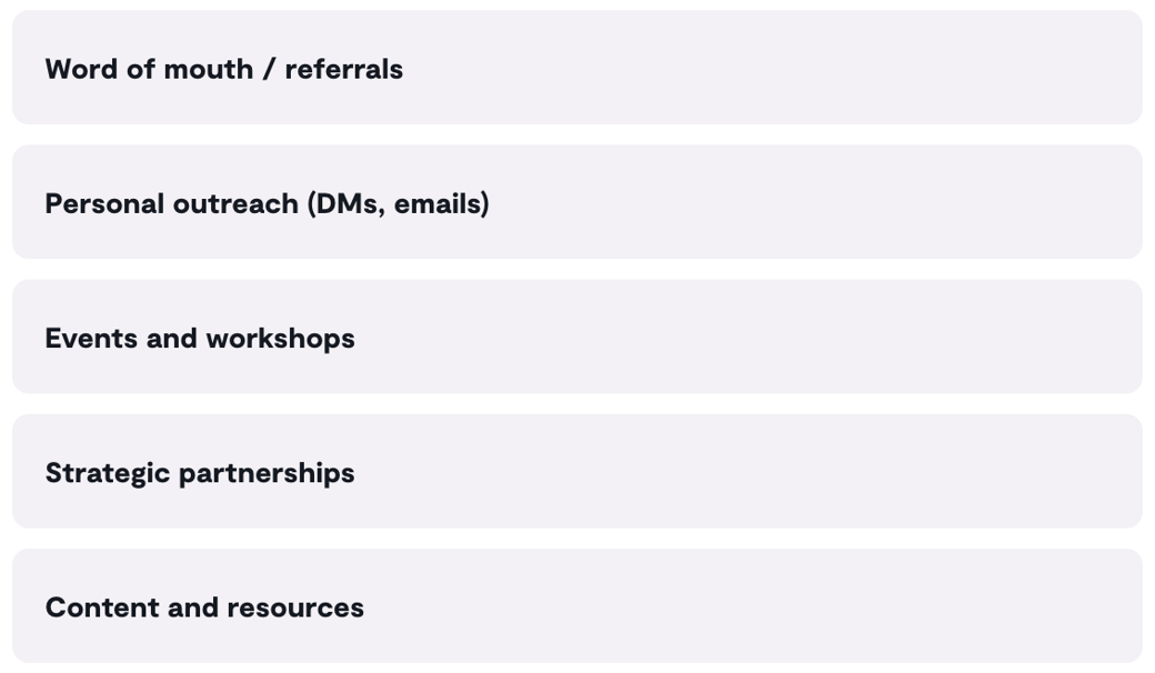 Poll:&nbsp;Which of these do you rely on most to grow your community?
