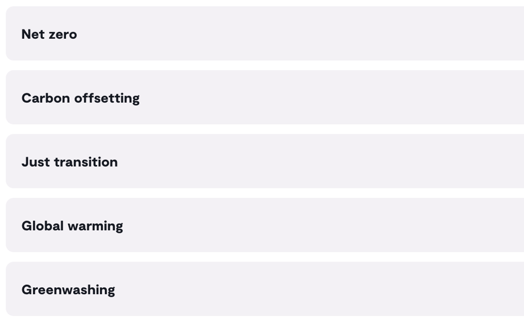 Poll: Which climate term do you hear getting misused or misinterpreted the most?