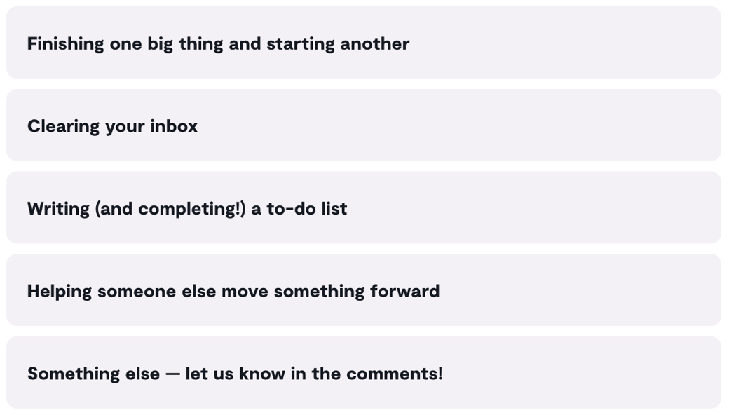 Poll:&nbsp;What does a productive day actually look like to you?