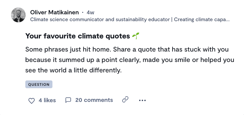 Join the conversation: Your favourite climate quotes