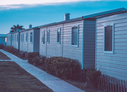 Row of apartments