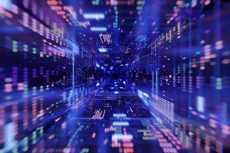 Lights in a data centre